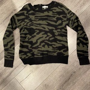 SANDRO animal print sweater